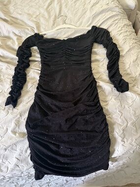 windsor black lace skater dress Windsor | Black & Tan Lace Mini Skater Dress Size Medium